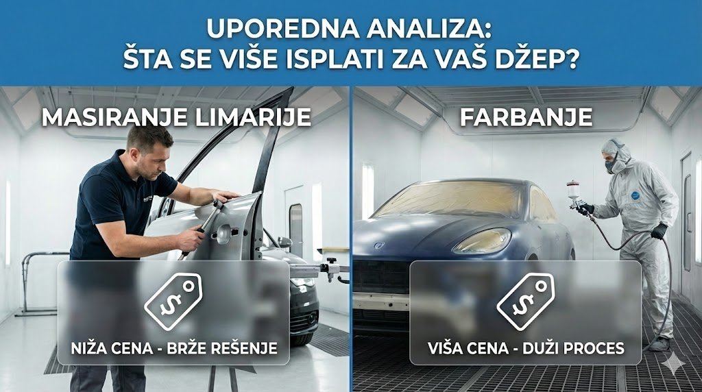 PDR masiranje limarije ili klasično farbanje - Dent Matrix Novi Sad