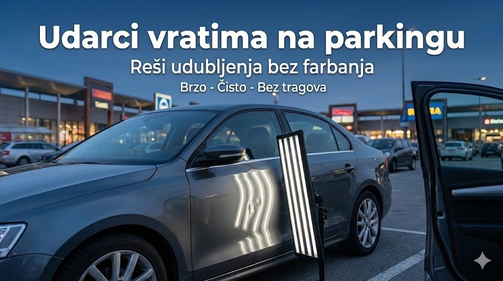 Udarci vratima na parkingu - Popravka udubljenja na autu Novi Sad
